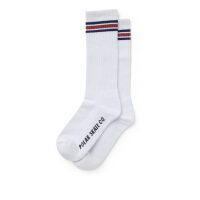 Polar Stirpe socks white Navy/Rust